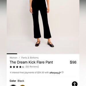 NWT Everlane XL black pant